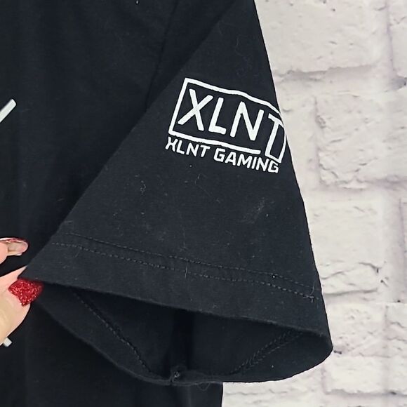 Unisex Black XLNT Gaming Graphic Tee Medium Cotton T-Shirt Short Sleeve Gamer - Picture 3 of 6